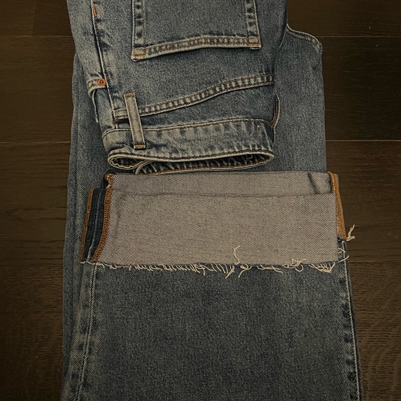 Zara ZW PREMIUM EXTRA LONG CAIA WIDE LEG JEANS - Picture 2 of 2